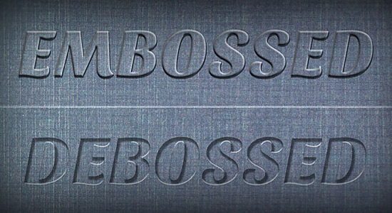 embossed-debossed