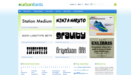 urban fonts